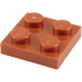 LEGO Dark Orange Deska 2 x 2 (3022 / 94148)