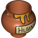 LEGO Dark Orange Zaoblený Pot / Cauldron s Dripping Honey a "Hunny" Label (78839 / 98374)