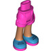 LEGO Boky s Rolled Nahoru Shorts s Modrá Shoes s Purple Soles s tlustým pantem (35557)