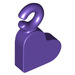 LEGO Dark Purple Charm, Srdce (77814)