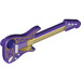 LEGO Dark Purple Electric Guitar s Star a Gold Strings (11640 / 21142)