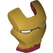 LEGO Iron Man Hledí s Gold Tvář a White Oči (10539 / 14035)