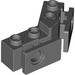LEGO Dark Stone Gray Kostka 1 x 2 - 1 x 2 s Bumper Držák s otevřenou přední částí (2991)