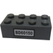 LEGO Kostka 2 x 4 s 'BD60150' Samolepka (3001)