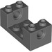LEGO Dark Stone Gray Kostka 2 x 4 x 1.3 s 2 x 2 výřezem a dírami (18975 / 26447)