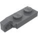 LEGO Dark Stone Gray Hinge Plate 1 x 2 Locking with Single Finger on End Vertical bez spodní drážky (44301 / 49715)