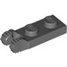 LEGO Dark Stone Gray Hinge Plate 1 x 2 with Locking Fingers s Groove (44302)