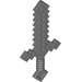LEGO Dark Stone Gray Minecraft meč (18787)