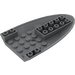 LEGO Dark Stone Gray Letadlo Dno 6 x 10 x 1 (87611)