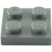 LEGO Dark Stone Gray Deska 2 x 2 (3022 / 94148)