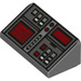 LEGO Dark Stone Gray Sklon 1 x 2 (31°) s Buttons a Dva Red Screens (26823 / 85984)