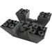 LEGO Dark Stone Gray Sklon 6 x 6 x 2 (65°) Převrácený Quadruple (30373)