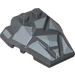 LEGO Dark Stone Gray Klín 4 x 4 s Jagged Angles s Šedá Facets (28625 / 52891)