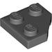 LEGO Dark Stone Gray Klín Deska 2 x 2 Cut Roh (26601)