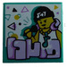LEGO Dark Turquoise Dlaždice 2 x 2 s DJ s Groove (3068)