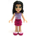 LEGO Emma s purple Horní a magenta skirt Minifigurka