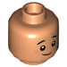 LEGO Flesh Minifigure Hlava s Dekorace (Zapuštěný masivní čep) (1415 / 3626)