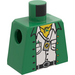 LEGO Minifig Torzo bez paží s Jacket, White Shirt, a Necklace (973)