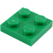 LEGO Green Deska 2 x 2 (3022 / 94148)