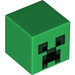 LEGO Náměstí Minifigure Hlava s Minecraft Creeper Tvář (20275 / 28275)