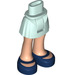 LEGO Boky s Basic Zakřivený Skirt s Dark Modrá Shoes s tlustým pantem (35634)