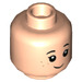 LEGO Light Flesh Maisie Lockwood Minifigure Hlava (Zapuštěný masivní čep) (3626 / 38707)