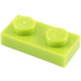 LEGO Lime Deska 1 x 2 (3023 / 28653)