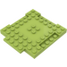 LEGO Lime Deska 8 x 8 x 0.7 s Cutouts a Ledge (15624)