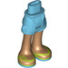 LEGO Boky s Rolled Nahoru Shorts s Lime Sandals s tlustým pantem (11403)