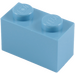 LEGO Medium Blue Kostka 1 x 2 se spodní trubkou (3004 / 93792)