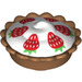 LEGO Medium Dark Flesh Pie s White Cream Filling s Strawberries (12163 / 32800)