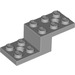 LEGO Medium Stone Gray Konzola 2 x 5 x 1.3 s dírami (11215 / 79180)