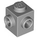LEGO Medium Stone Gray Kostka 1 x 1 s Dva Study na Adjacent Sides (26604)