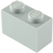 LEGO Medium Stone Gray Kostka 1 x 2 se spodní trubkou (3004 / 93792)