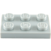 LEGO Medium Stone Gray Deska 2 x 3 (3021)