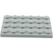 LEGO Medium Stone Gray Deska 4 x 6 (3032)