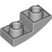 LEGO Medium Stone Gray Sklon 1 x 2 Zakřivený Převrácený (24201)