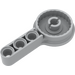 LEGO Medium Stone Gray Technic nosník 3 s Female Click Rotation Joint (44225 / 65765)