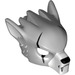LEGO Medium Stone Gray Wolf Maska s Scars a White Uši (11233 / 12827)