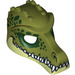 LEGO Minifigure Krokodýl Hlava s Zuby a Dark Green Spots Vzor (12551 / 12835)