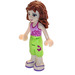 LEGO Olivia s Lime Cropped Trousers a Bright Pink Horní Minifigurka