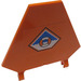 LEGO Orange Vlajka 5 x 6 Hexagonal s Coast Hlídat logo Samolepka s tenkými klipy (51000)