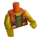 LEGO Orange Gail the Konstrukce Worker Minifig Trup (973 / 88585)