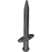 LEGO Pearl Dark Gray Dlouho meč s Thick Crossguard (18031)