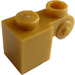LEGO Pearl Gold Kostka 1 x 1 x 2 s Scroll a Open Stud (20310)