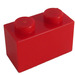 LEGO Red Brick 1 x 2 se spodní trubkou (3004 / 93792)