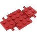LEGO Red Auto Základna 7 x 4 x 0.7 (2441 / 68556)