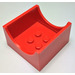 LEGO Kontejner Box 4 x 4 x 2 s Hollowed-Out Semi-Kruh (4461)