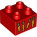 LEGO Duplo Kostka 2 x 2 s čtyři Carrots (3437 / 17304)