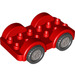 LEGO Duplo Auto s Black Kola a stříbrný Hubcaps (11970 / 35026)